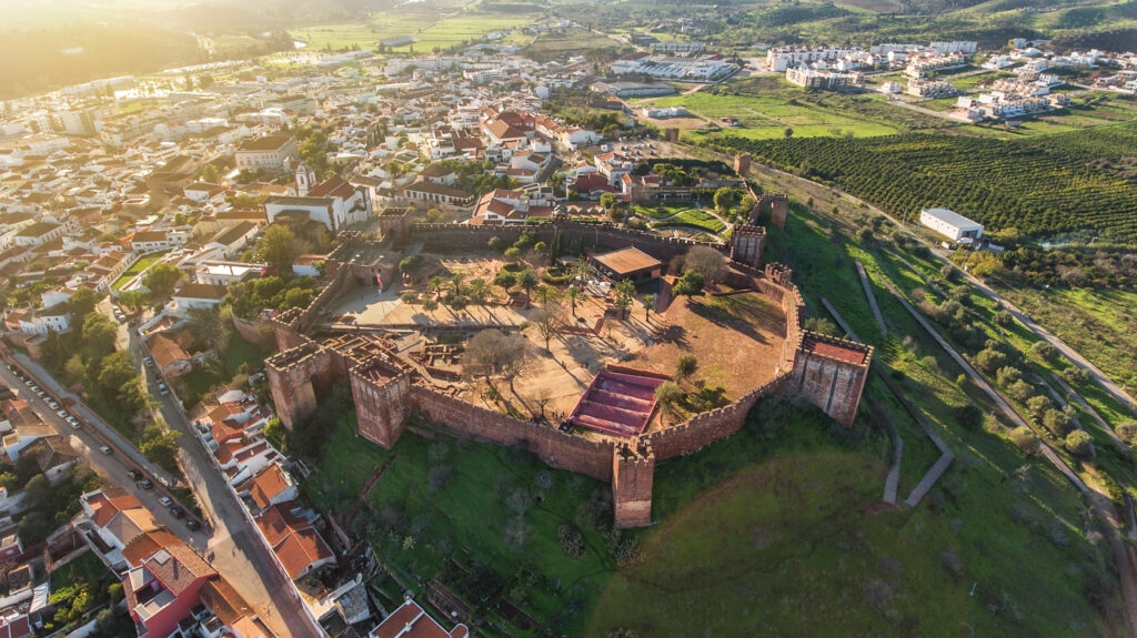 Aerial view of Silves